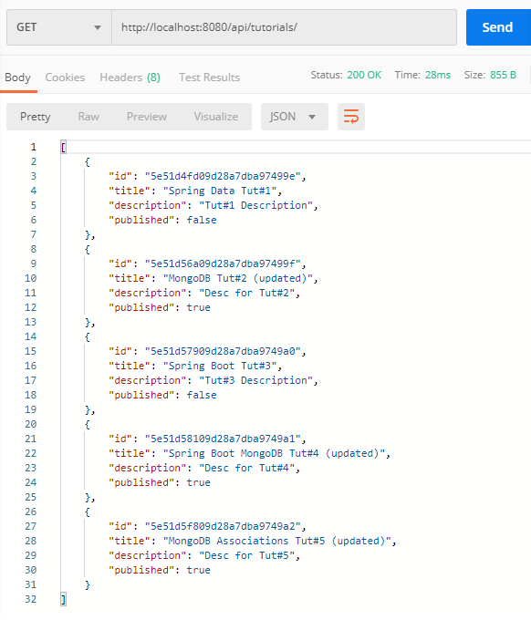 Spring Boot MongoDB CRUD example with Maven BezKoder