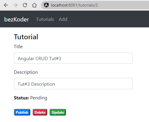 Angular 8 + Spring Boot + PostgreSQL example a CRUD App BezKoder