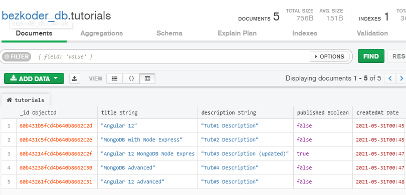 Angular 12 + MongoDB example with Node.js Express CRUD