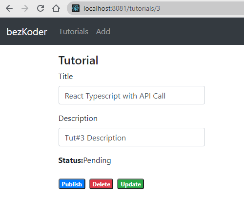 React Typescript with API call example using Hooks and