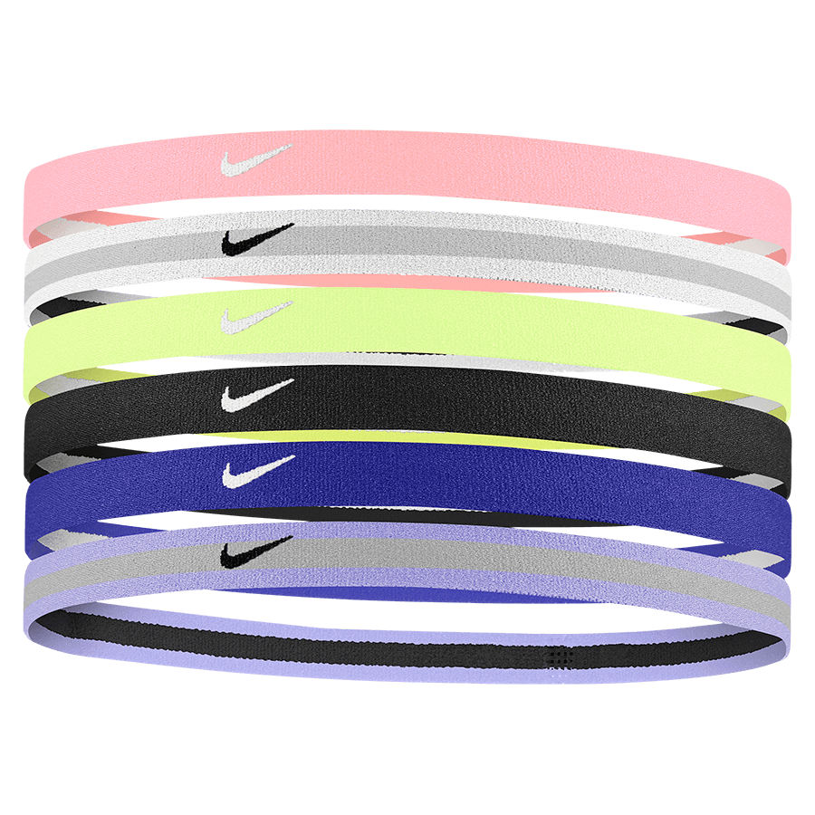 Nike Sport Headbands Pink Foam / White / Lime Ice 6 Pack