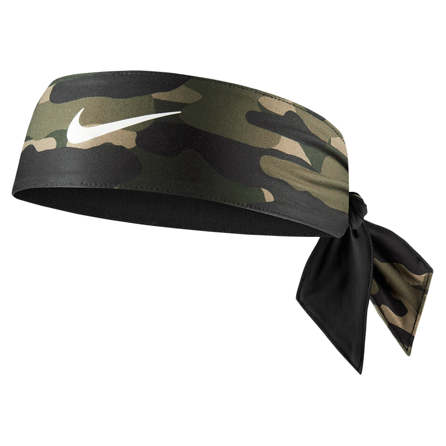 Head Tie Medium Olive Nike Printed DriFit Reversible