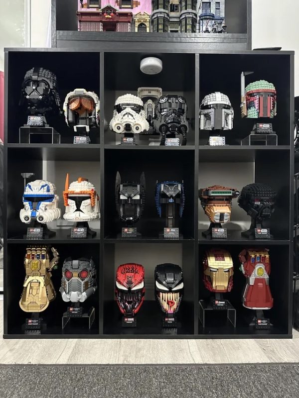 Here's what a complete LEGO helmet collection looks like