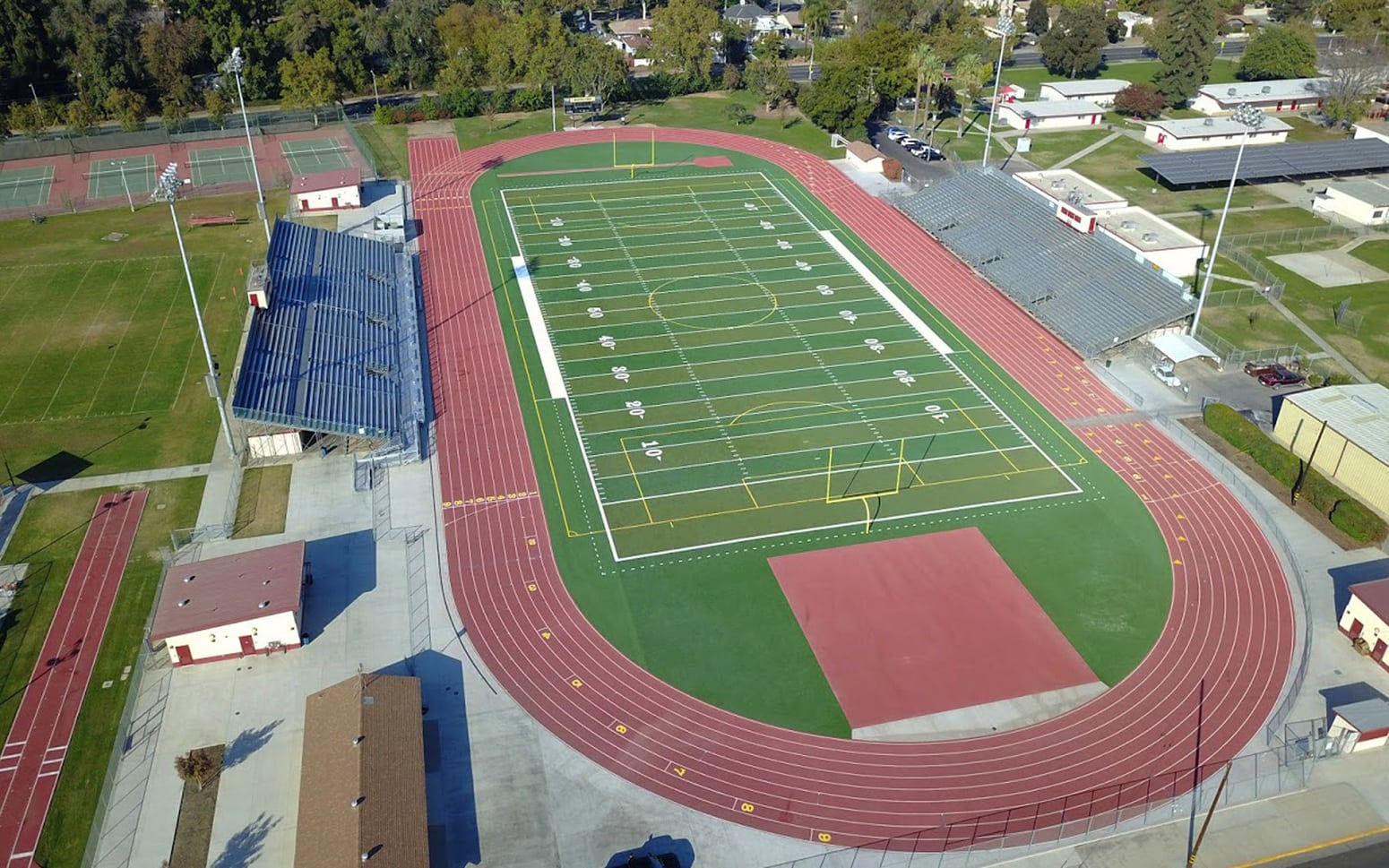 Tulare High School Bob Mathias Stadium BFS Landscape Architects