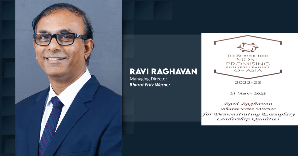 Economic Times recognizes Mr. Ravi Raghavan, MD, BFW as the Most