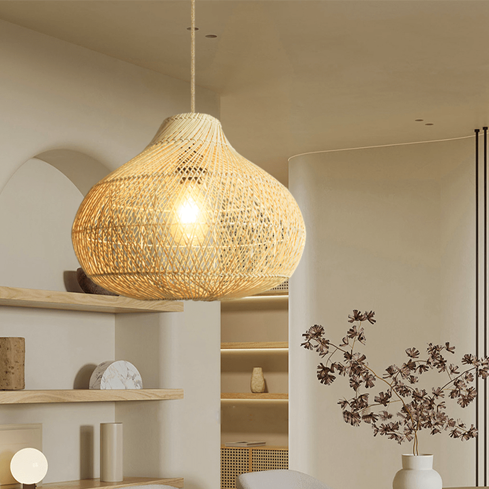 Bamboo Lantern Pendant Lamp Retro Chinese Chandelier Fuzhou B.GA