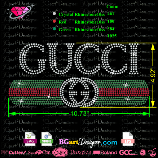 lllᐅGucci Rhinestone logo download best rhinestone files