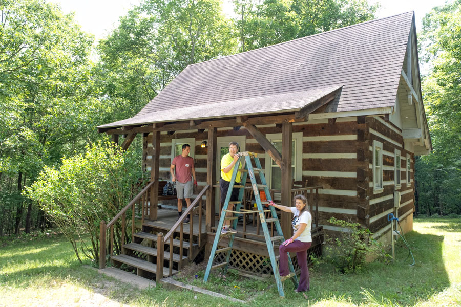 Annual Volunteer and Play Day at Camp Kiwanis Helped Beautify Grounds