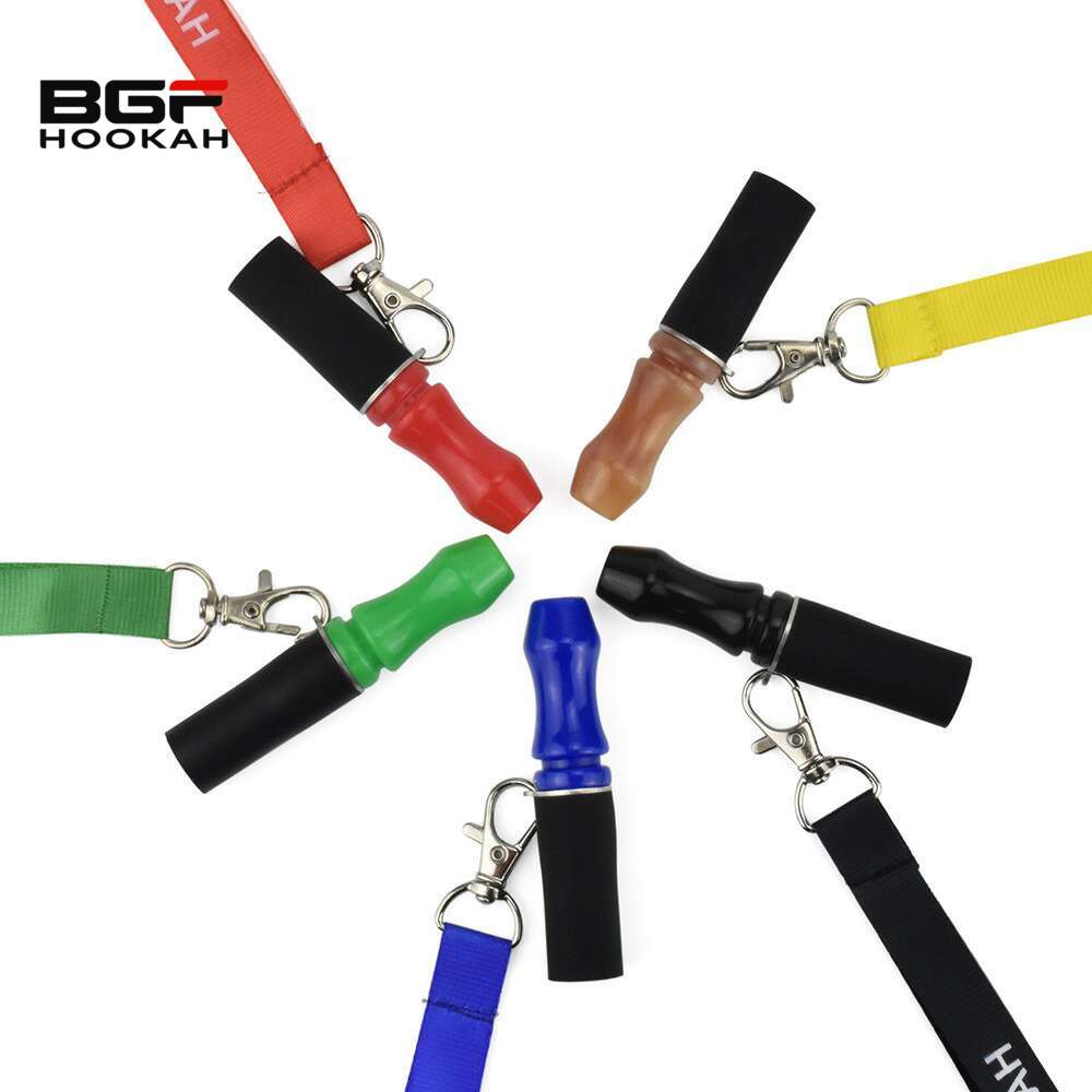 Resin Horn Hookah Mouthpiece With Lanyard