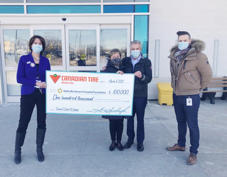 Canadian Tire Belleville Steps Up to Support 20m Hospital Campaign