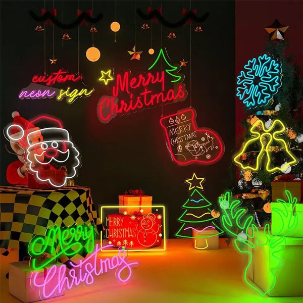 LED Neon Christmas Signs Brighten Up Your Holidays BgNeon
