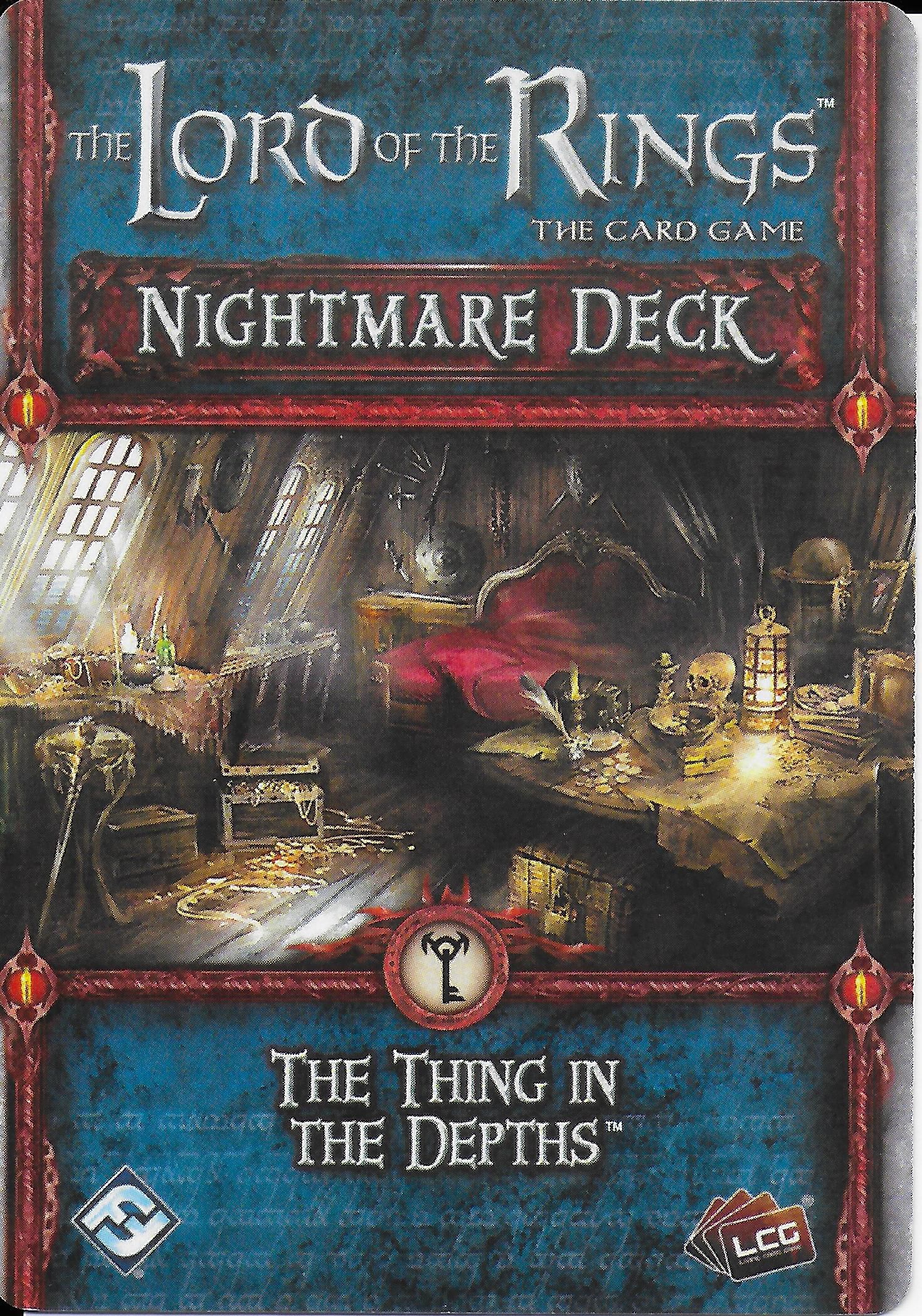 The Lord of the Rings The Card Game Nightmare Deck The Thing in the Depths Compare Prices