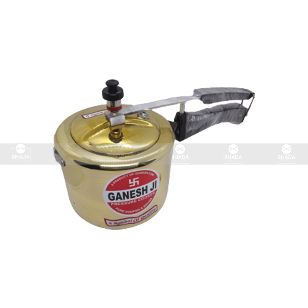 5Litre Ganesh Ji Brass Pressure Cooker BhadaGhar