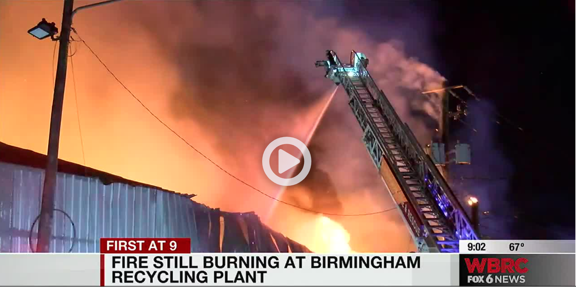 Massive fire destroys Birmingham Recycling and Recovery plant D5