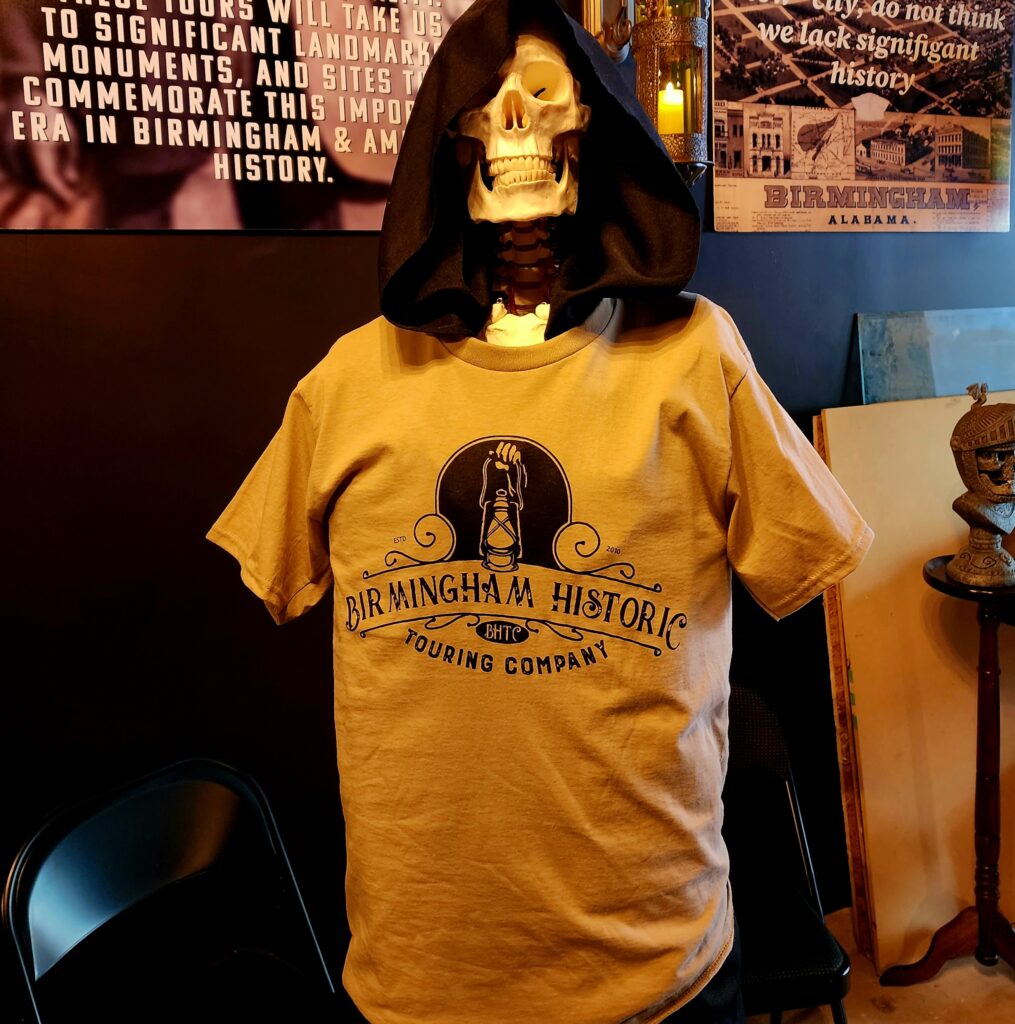 Birmingham Historic Touring Company Logo Tshirts Tan Birmingham Historic Tour Company