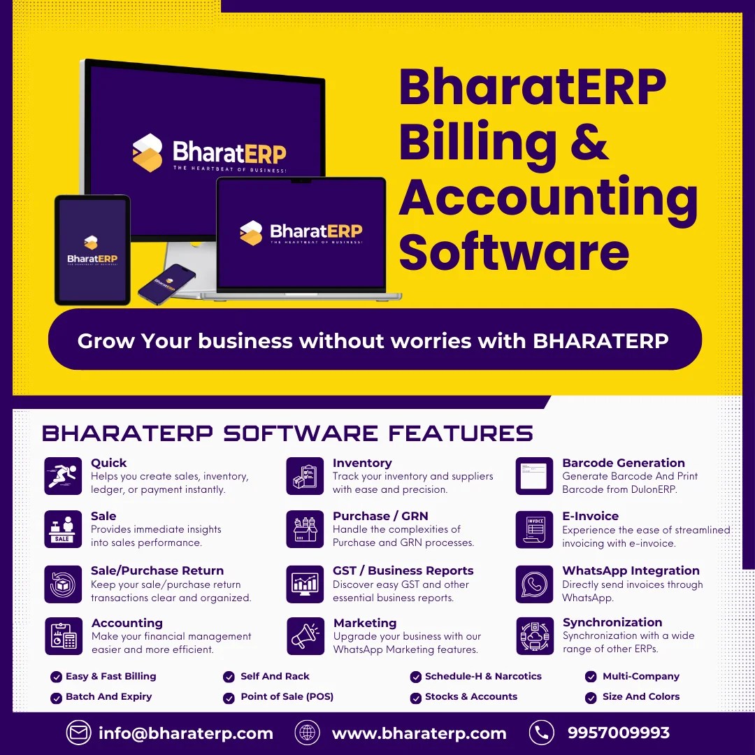 BharatERP The HeartBeat of Business Accounting & Billing Software