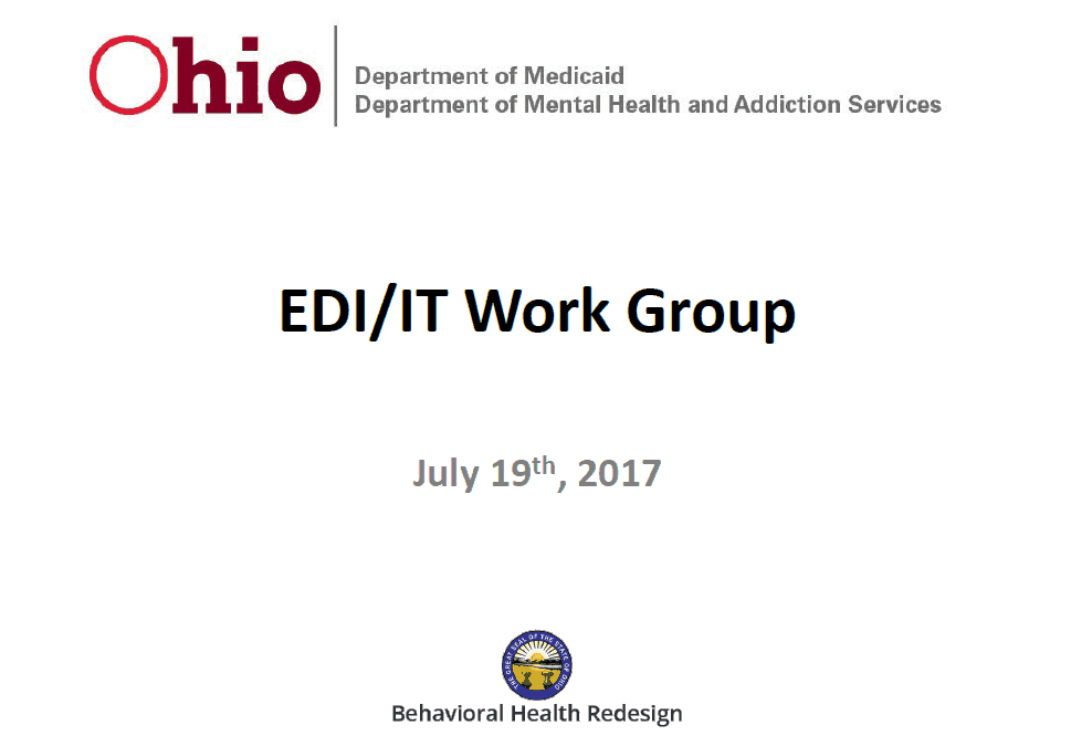 EDI Workgroup July 19th ⋆ Behavioral Health Billing Solutions, LLC