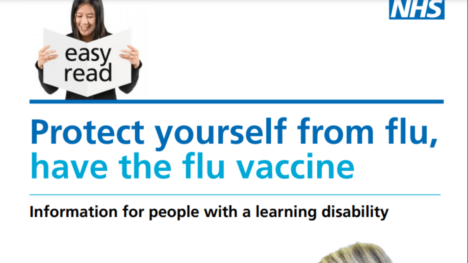 Easy Read Protect Yourself From Flu, Have The Flu Vaccine Information