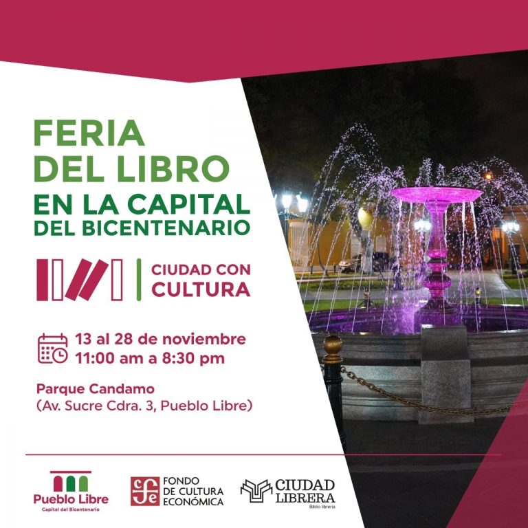 libro öffnungszeiten weihnachten 2022 Pueblo Libre Feria del Libro Ciudad con Cultura llega a la capital del