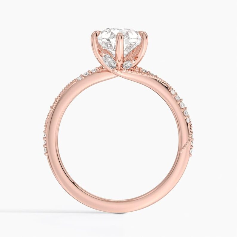 2 CT Pear Cut Lab Grown Diamond Engagement Ring Solitaire Anniversary Ring - Image 5