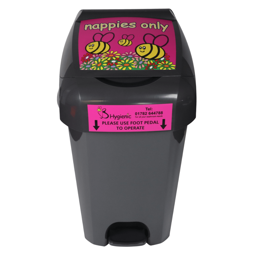 Nappy Bin Grey B Hygienic For All Your Washroom Needs
