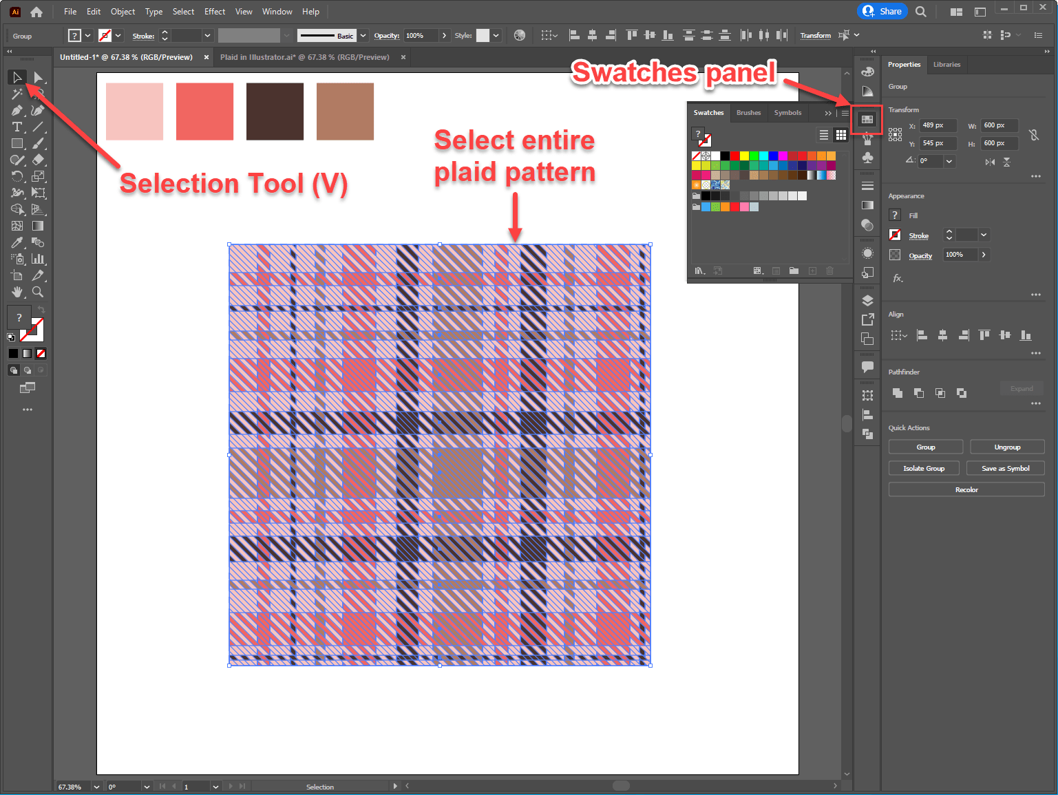 How to Make a Plaid Pattern in Illustrator Design Bundles