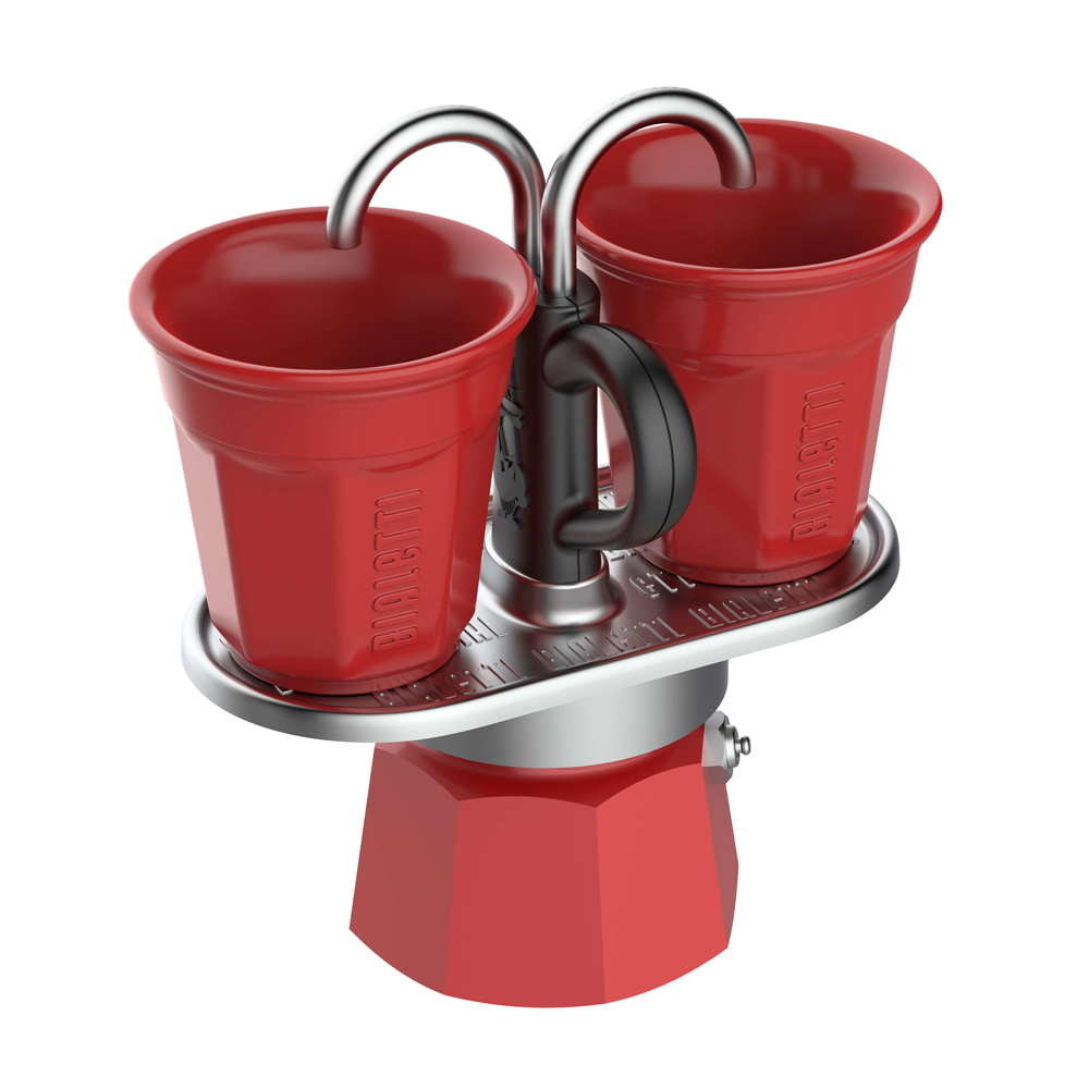 Bialetti Mini Express & 2pcs Espresso Cups