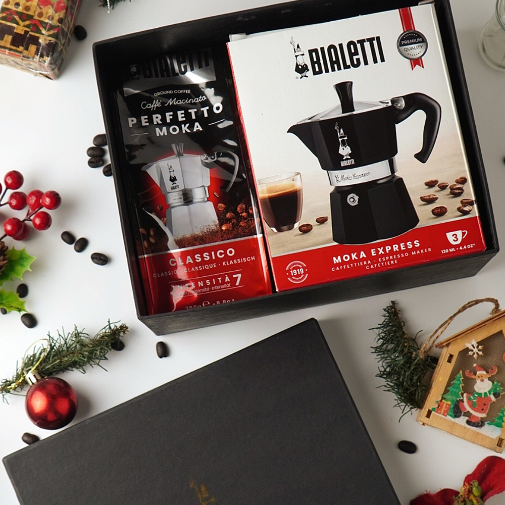 Bialetti Moka Express or Brikka Christmas Gift Set Bundle