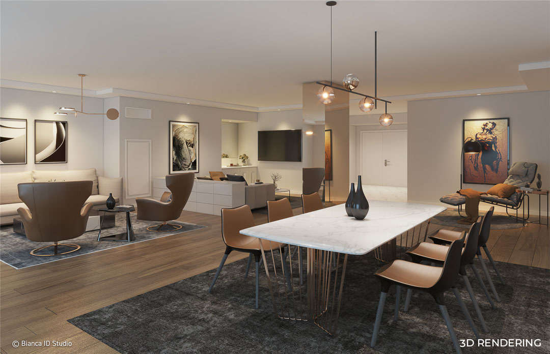 Interior Design Living and Dining Room Bianca ID Studio