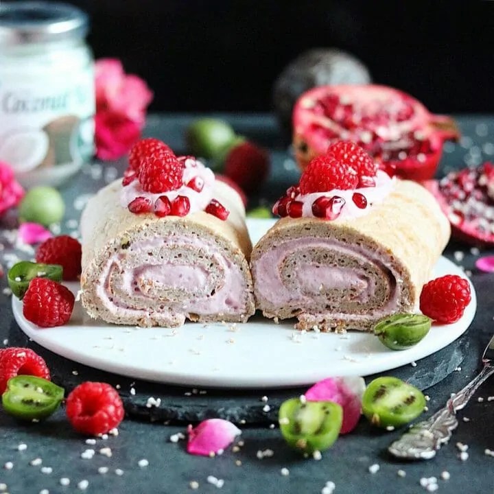 BuchweizenKokosBananenBiskuitrolle Bianca Zapatka Rezepte