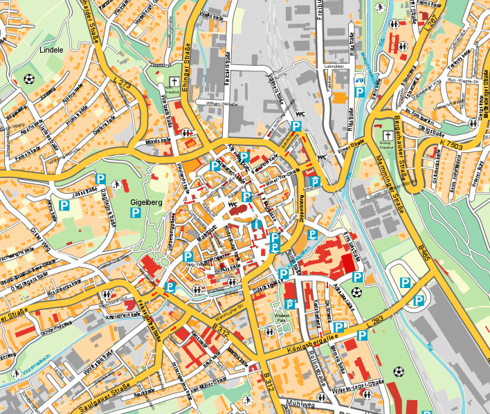 Parken in Biberach Stadt Biberach