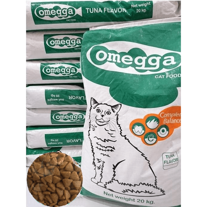 Jual Makanan Kucing Omega Cat Tuna Cat Food 20 kg di atas Whiskas Bolt