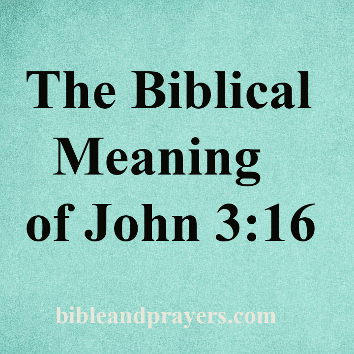 The Biblical Meaning of John 316