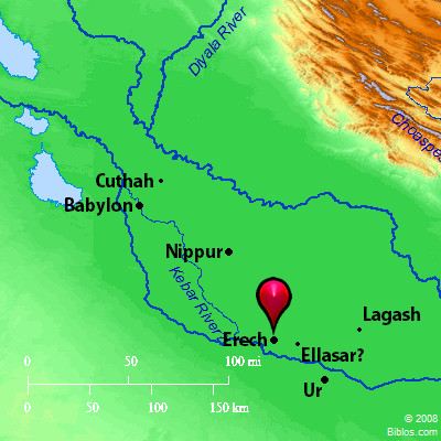 Bible Map: Erech