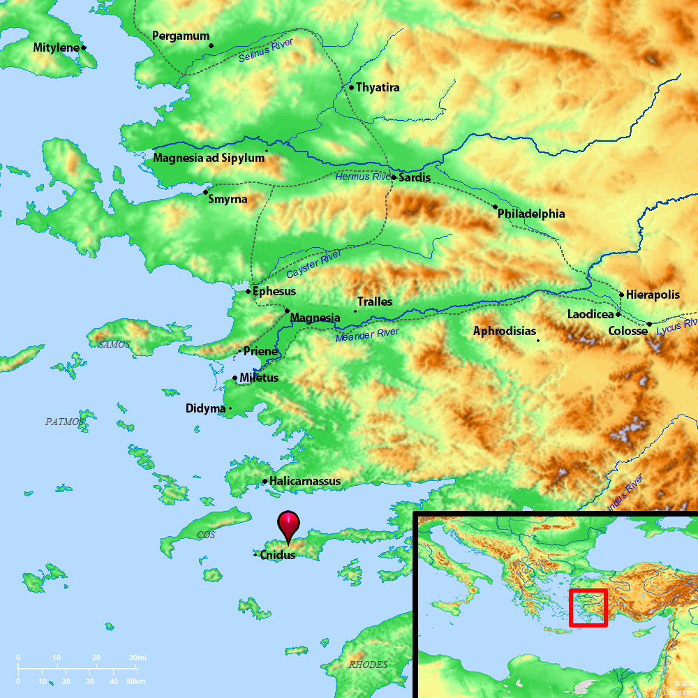Bible Map Cnidus