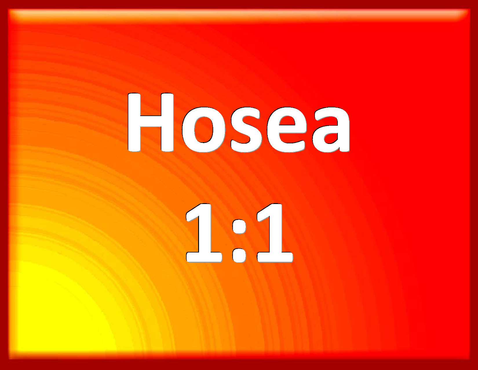 Hosea 11 The word of the LORD that came to Hosea, the son of Beeri, in