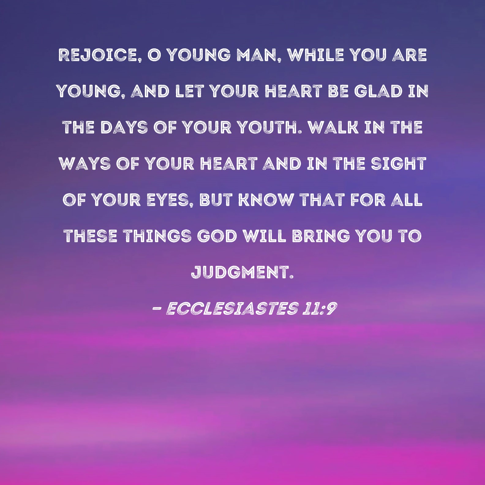 Bible Young Man