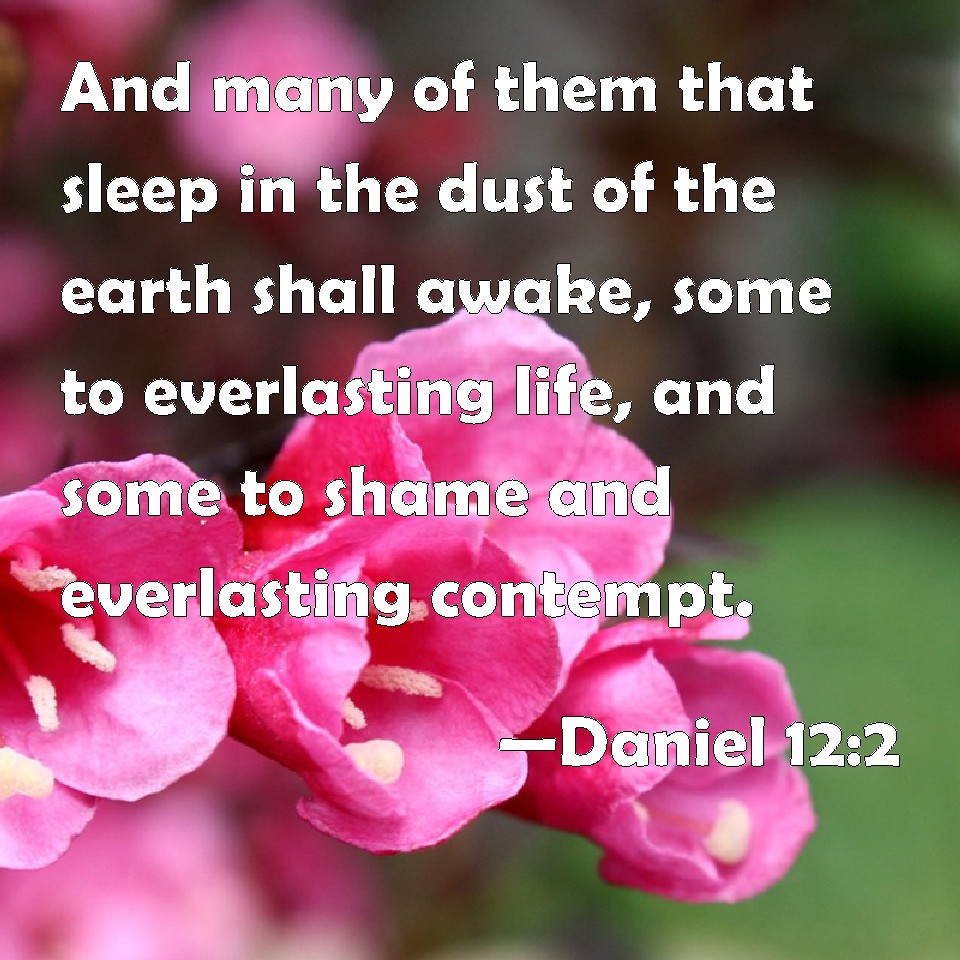 Daniel 122 And many of them that sleep in the dust of the earth shall