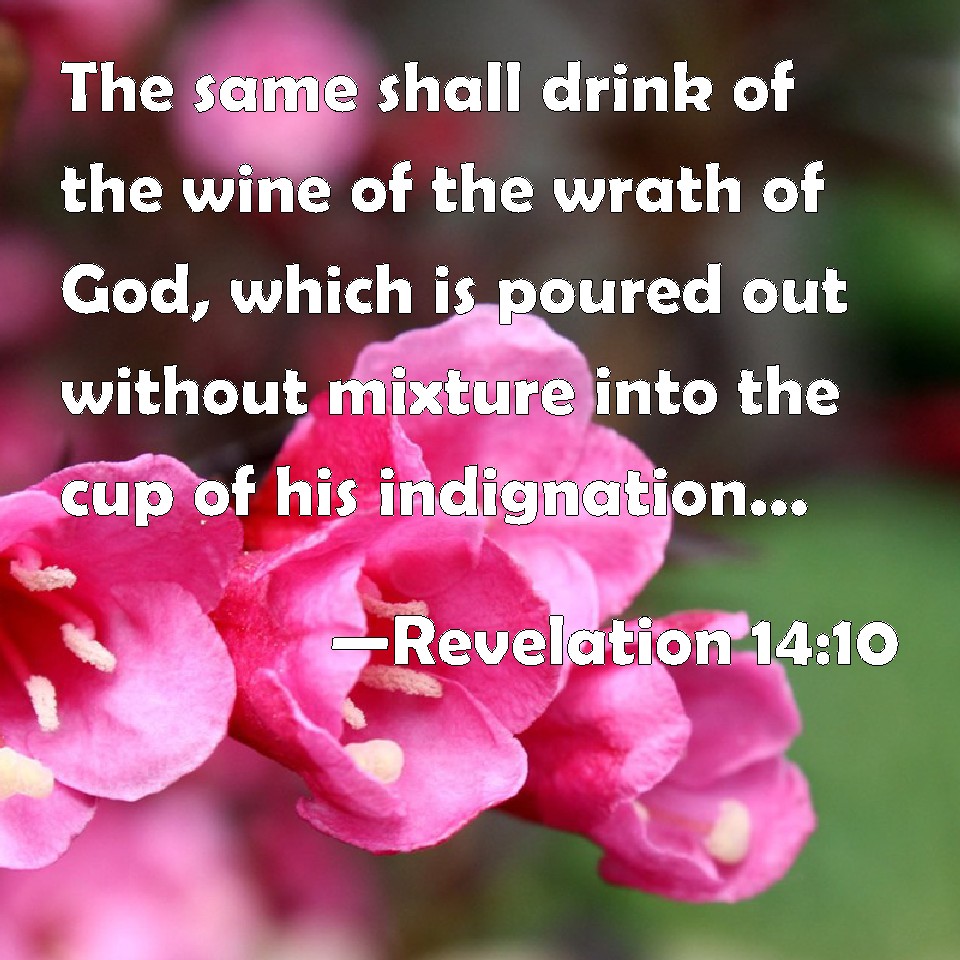 Revelation 1410 The same shall drink of the wine of the wrath of God, which is poured out