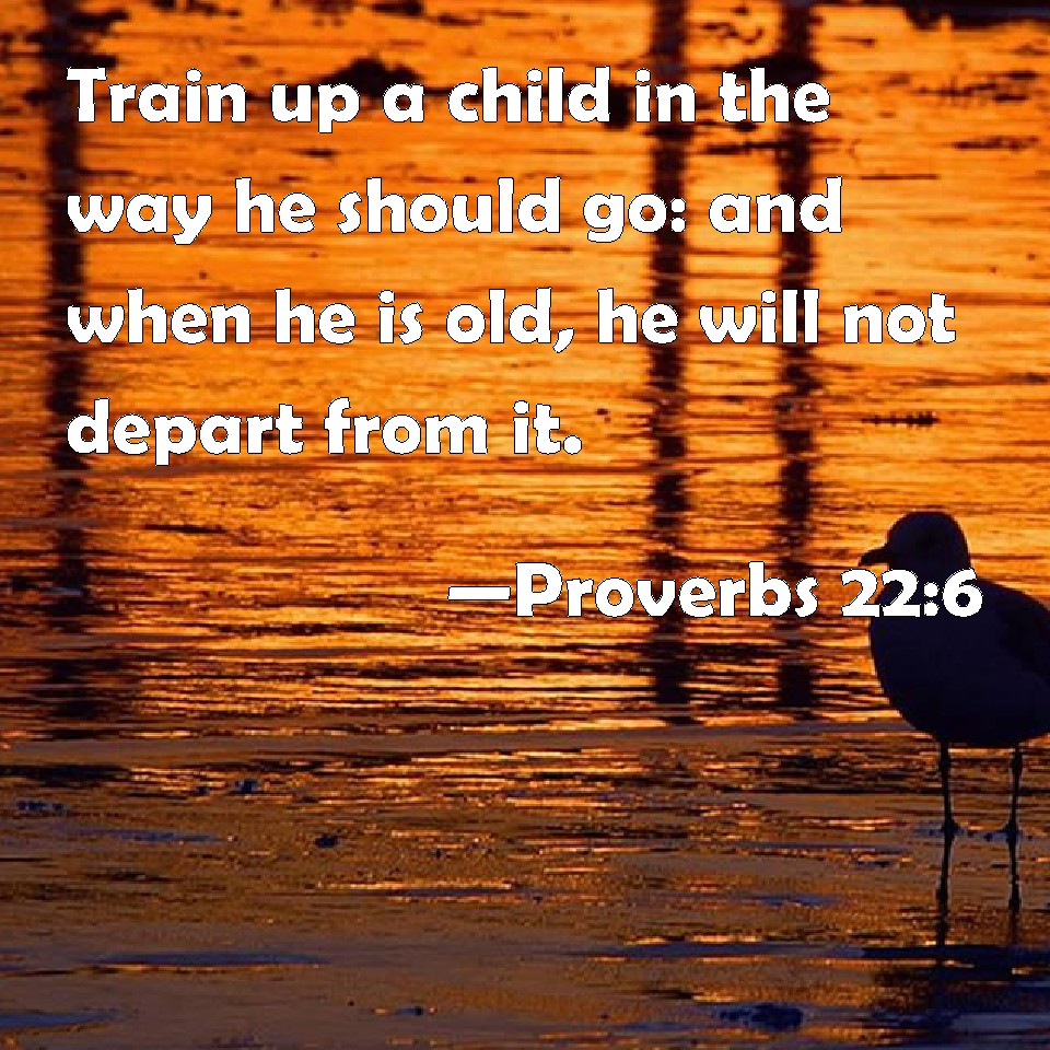 Proverbs 226 Train up a child in the way he should go and when he is