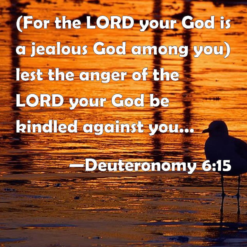Deuteronomy 615 (For the LORD your God is a jealous God among you