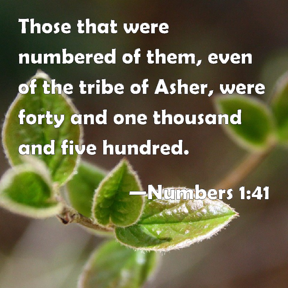 Numbers 141 Those that were numbered of them, even of the tribe of