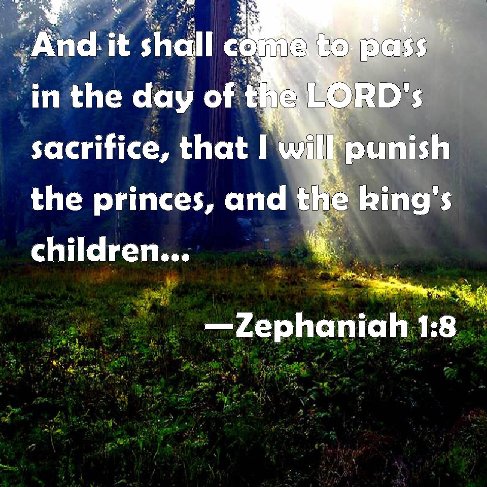 Zephaniah 18 And it shall come to pass in the day of the LORD's