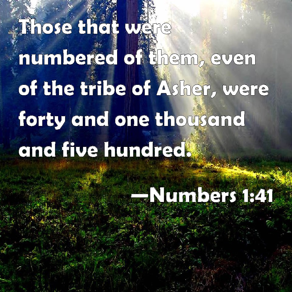 Numbers 141 Those that were numbered of them, even of the tribe of