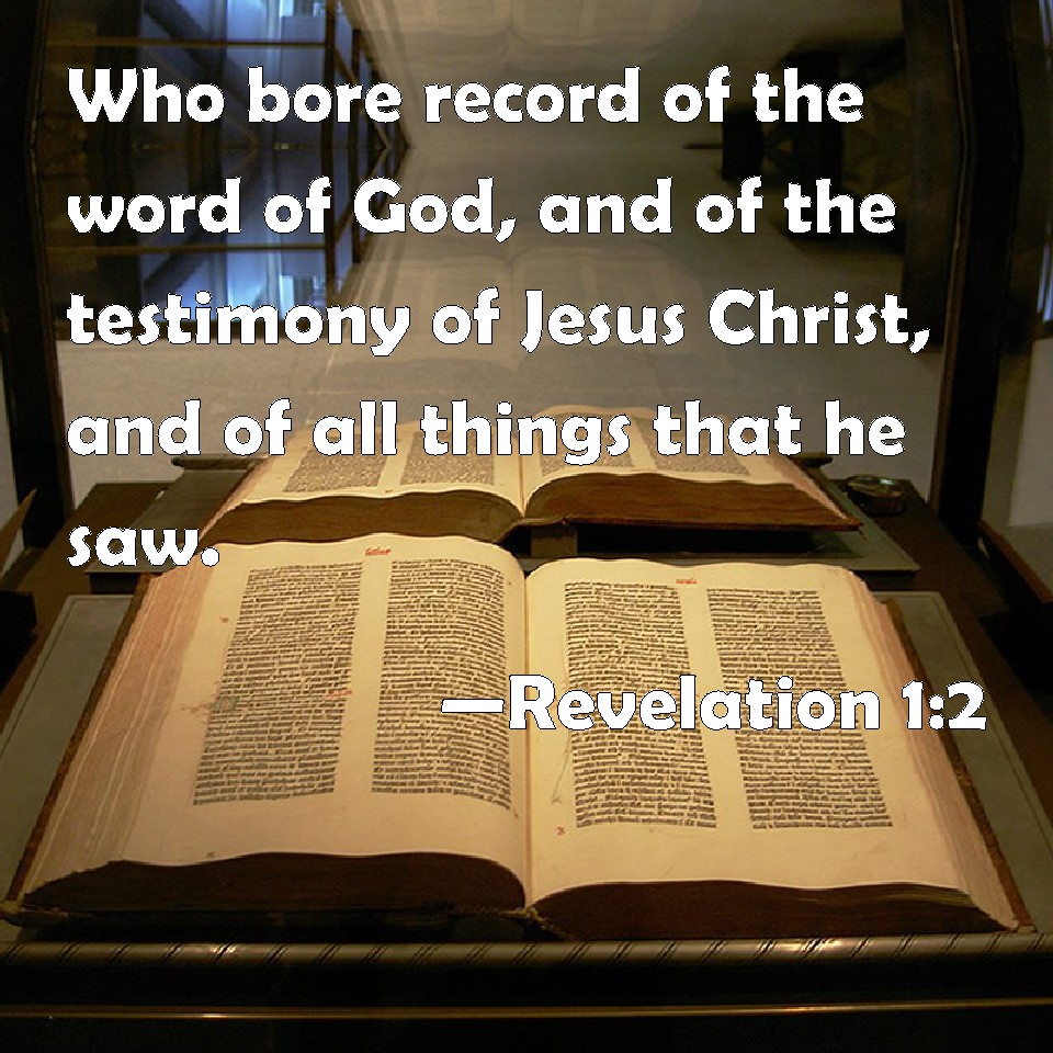 Revelation 12 Who bore record of the word of God, and of the testimony