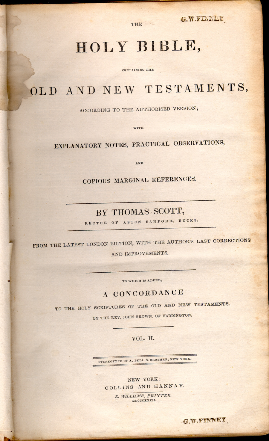 Finney Bible