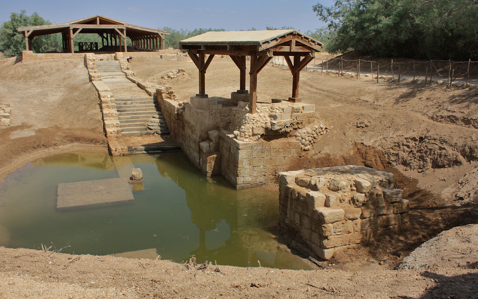 baptism site River Jordan. Bible Roads