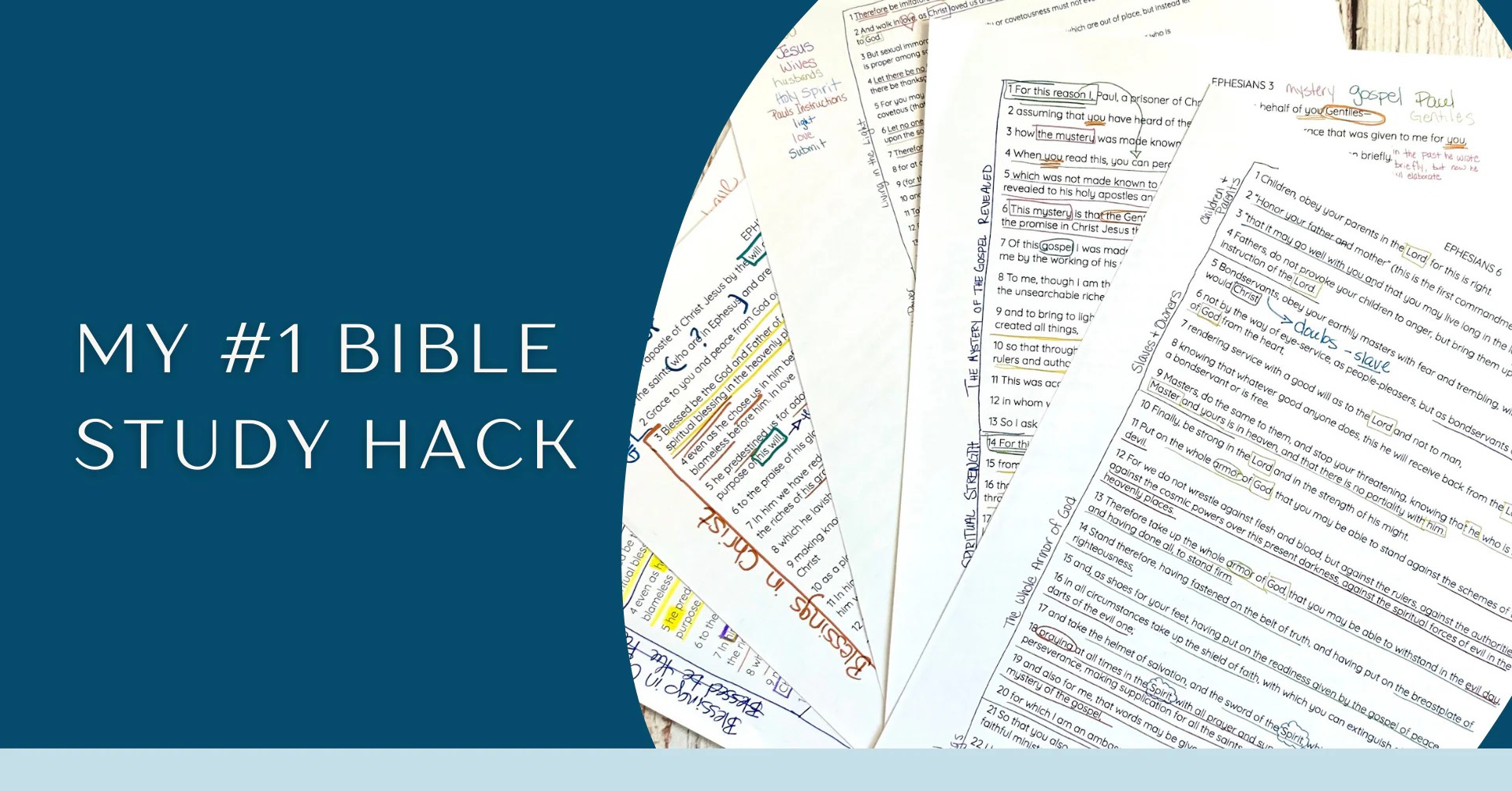 My 1 Bible Study Hack Bible Study Collective