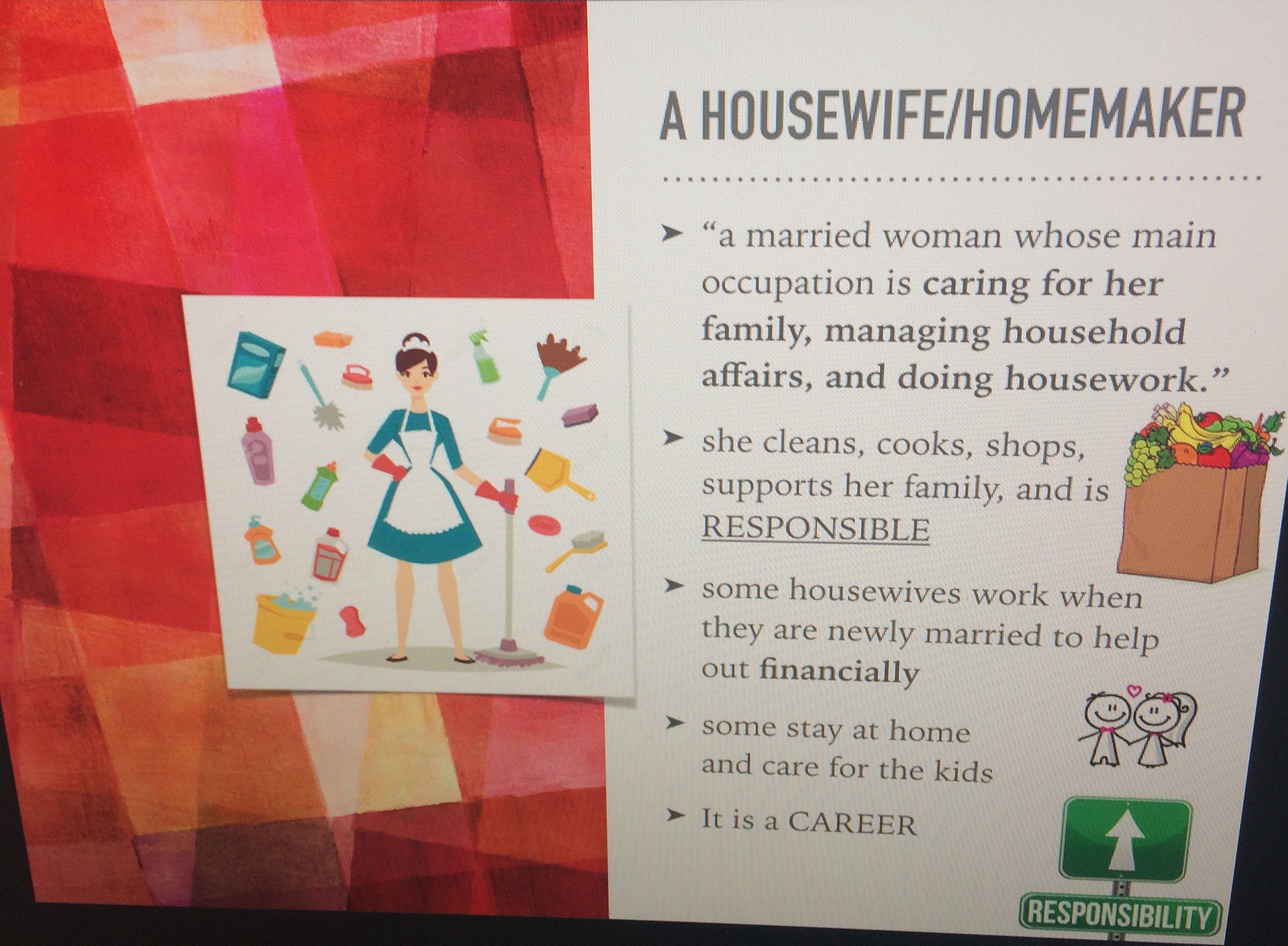 Being a Housewife and Mom! Bibleway Christian Academy