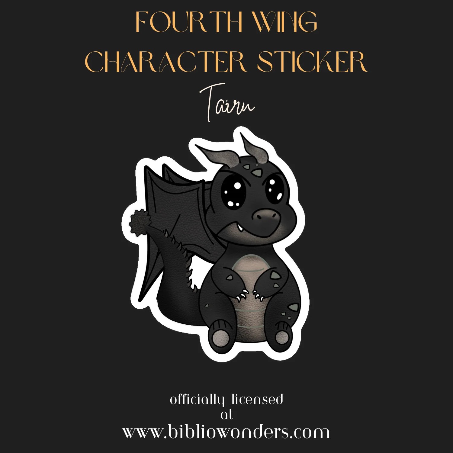 Tairn Fourth Wing Character Sticker BiblioWonders